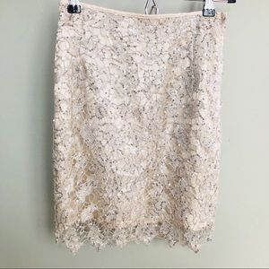 H&M Silver Sequin Skirt